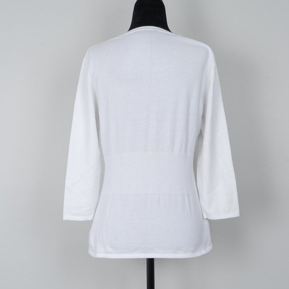 Kirsh white cardigan - Large - Picture 3 of 6